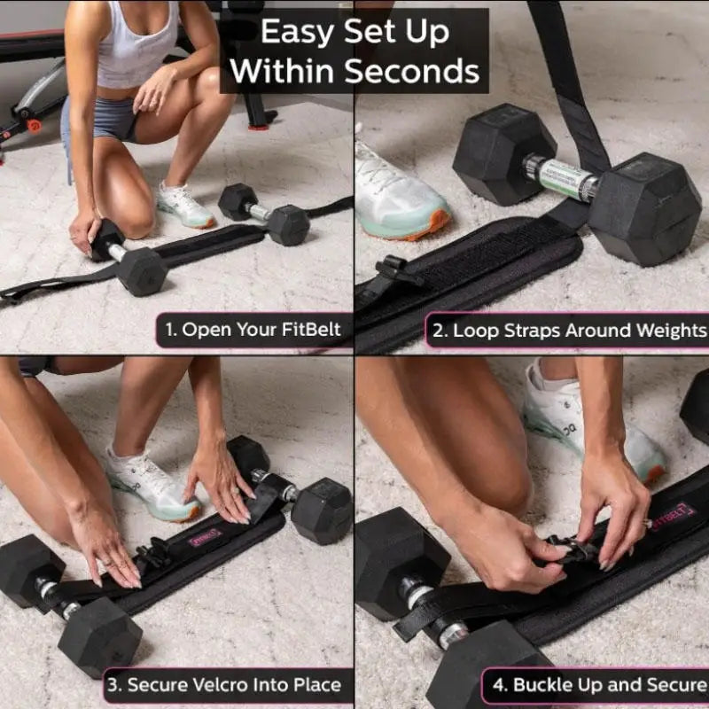 Sports Hip Thrust Belt Glute Trainer Adjustable Hip Thrust Belt for Dumbbells Men Women Home Workout Equipment