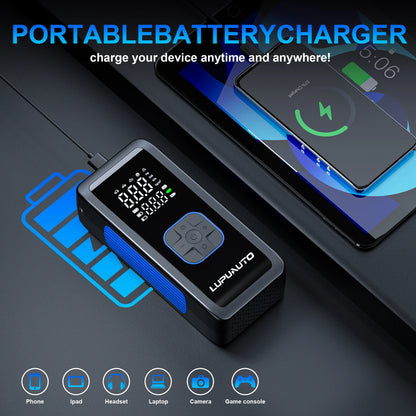 Portable Car Air Pump 150 PSI Tire Pressure Air Compressor Wireless Digital Display Tire Auto Stop When Fully Inflated for Car Bicycle