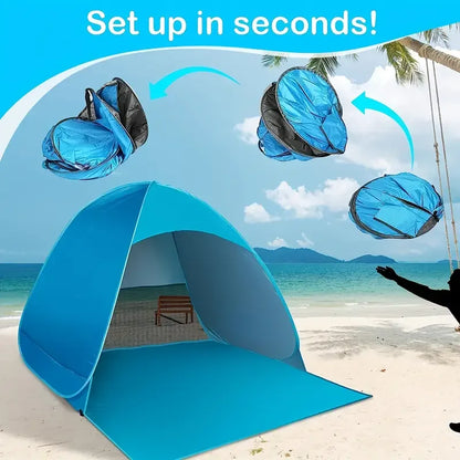 Beach Automatic Tent, Lightweight, Durable and Foldable, Ideal for Lazy People, Suitable for Outdoor Beaches, Christmas, Halloween, Thanksgiving Gifts