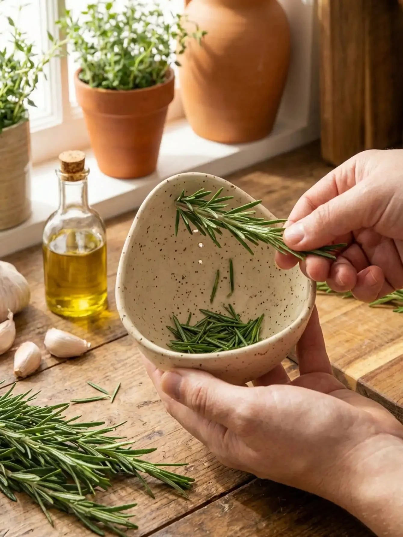 Herb Stripper Bowl - Efficient Leaf Removal Tool for Parsley & Mint, Essential Kitchen Utensil for Salads & Garnishes