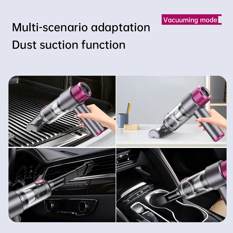 15000Pa Car Vacuum Cleaner Handheld Wireless Portabale Cordless Handheld Vacuum High-Power Vacuum Cleaner for Home Office Car