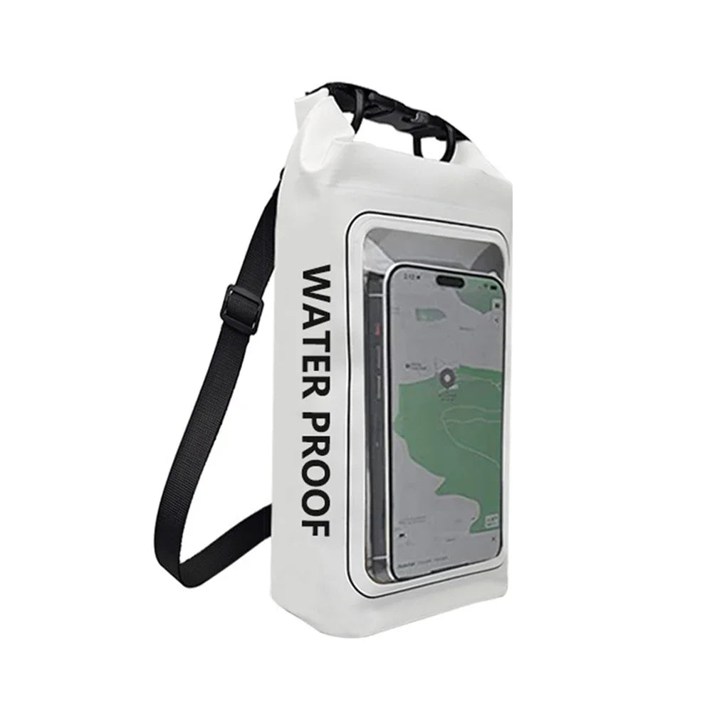 2L 5L Marine Dry Bag Waterproof PVC Bags Phone Touch Beach Canyoning Boating Diving Rafting Floating Kayaking Surf Shoulder Bag