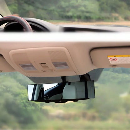 Wide-Angle, Anti-Glare Rearview Mirror for Cars; High-Definition Curved Rearview Mirror to Prevent Blind Spots.