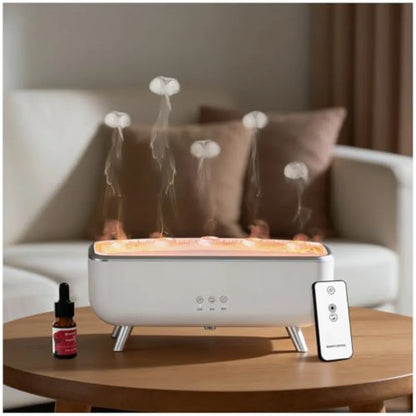 Jellyfish Diffuser Humidifier, Essential Aromatherapy 300ML Ultrasonic Diffuser with Essential Oils. 7 Colors Light Waterless A