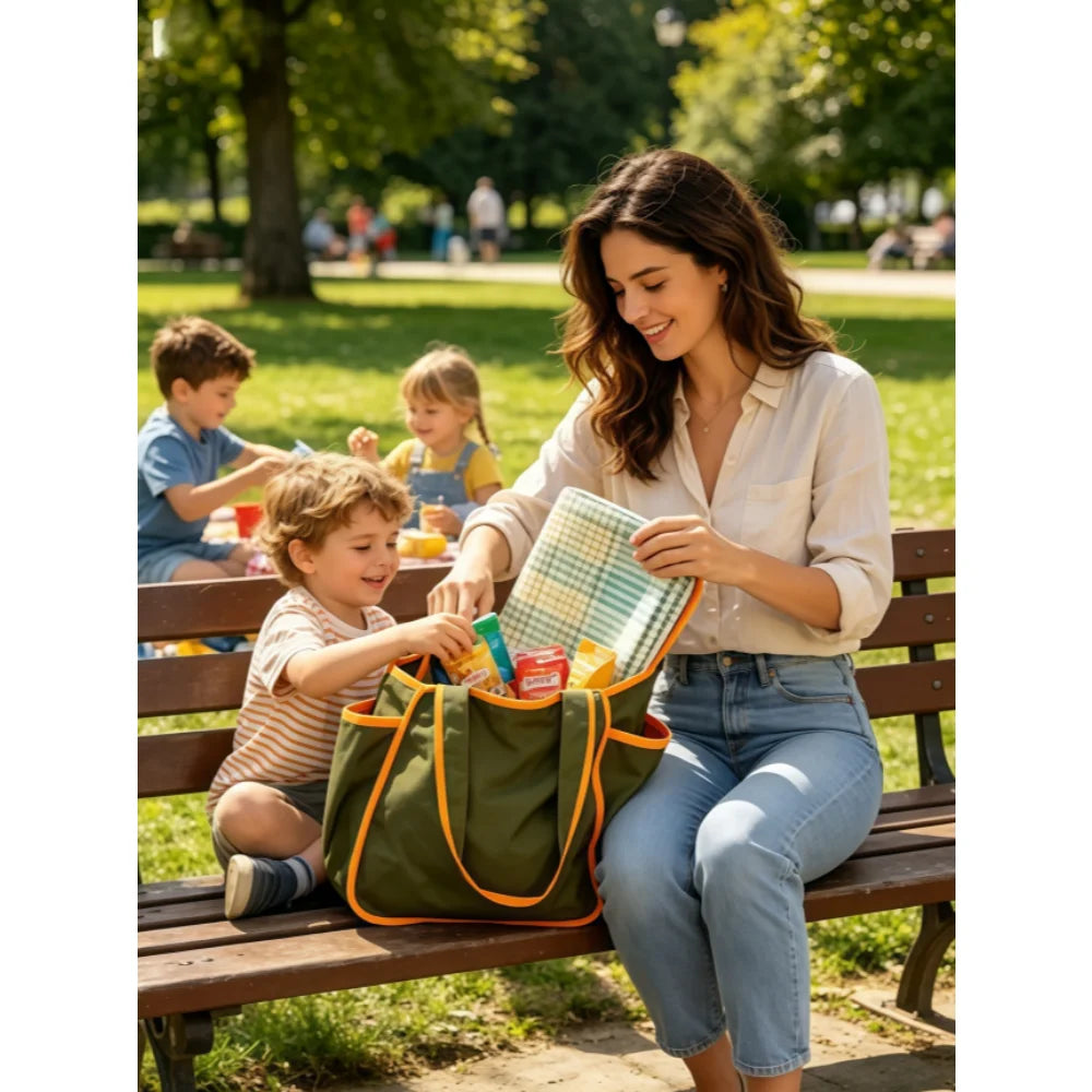 Reusable Drawstring Tote Bag for Shopping Travel and Grocery Lightweight Compact Eco Friendly and Foldable Design