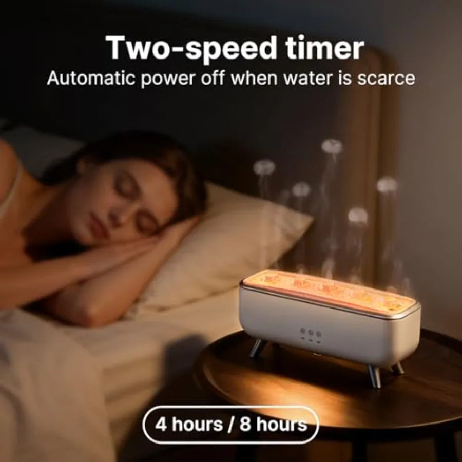Jellyfish Diffuser Humidifier, Essential Aromatherapy 300ML Ultrasonic Diffuser with Essential Oils. 7 Colors Light Waterless A