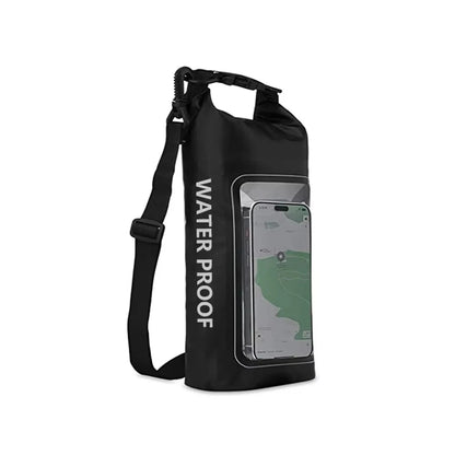 2L 5L Marine Dry Bag Waterproof PVC Bags Phone Touch Beach Canyoning Boating Diving Rafting Floating Kayaking Surf Shoulder Bag