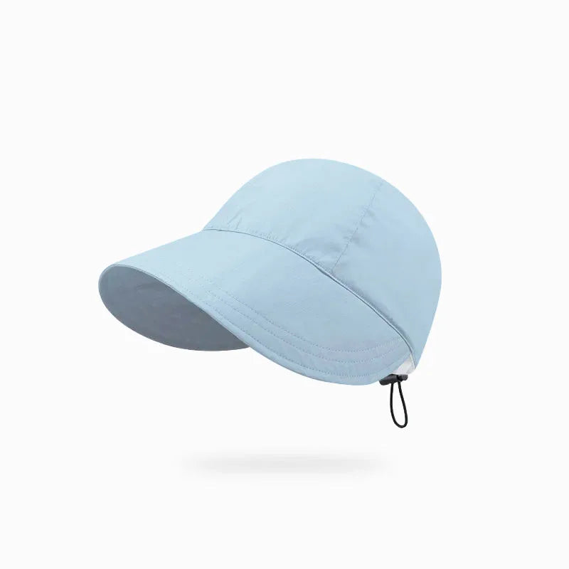 Foldable Sun Hat Summer Outdoor Beach Fisherman Hat Sun Protection Adjustable Cotton Wide Brim Women'S Fisherman Hat