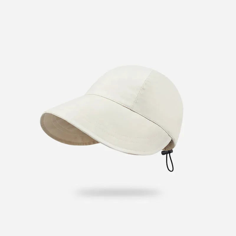 Foldable Sun Hat Summer Outdoor Beach Fisherman Hat Sun Protection Adjustable Cotton Wide Brim Women'S Fisherman Hat