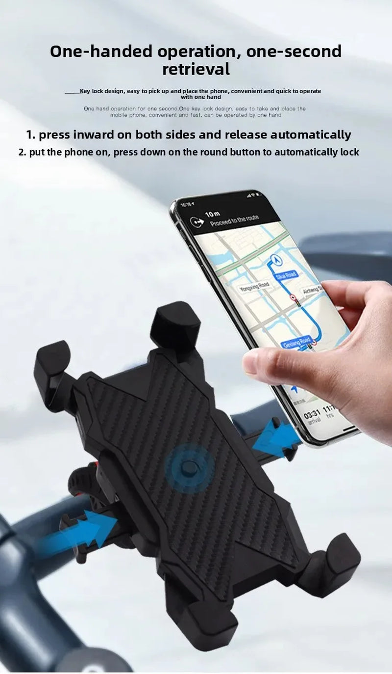 Universal 360° Rotatable Bicycle Phone Holder Non-Slip Adjustable Motorcycle MTB Phone Stand Bike Riding Accessory