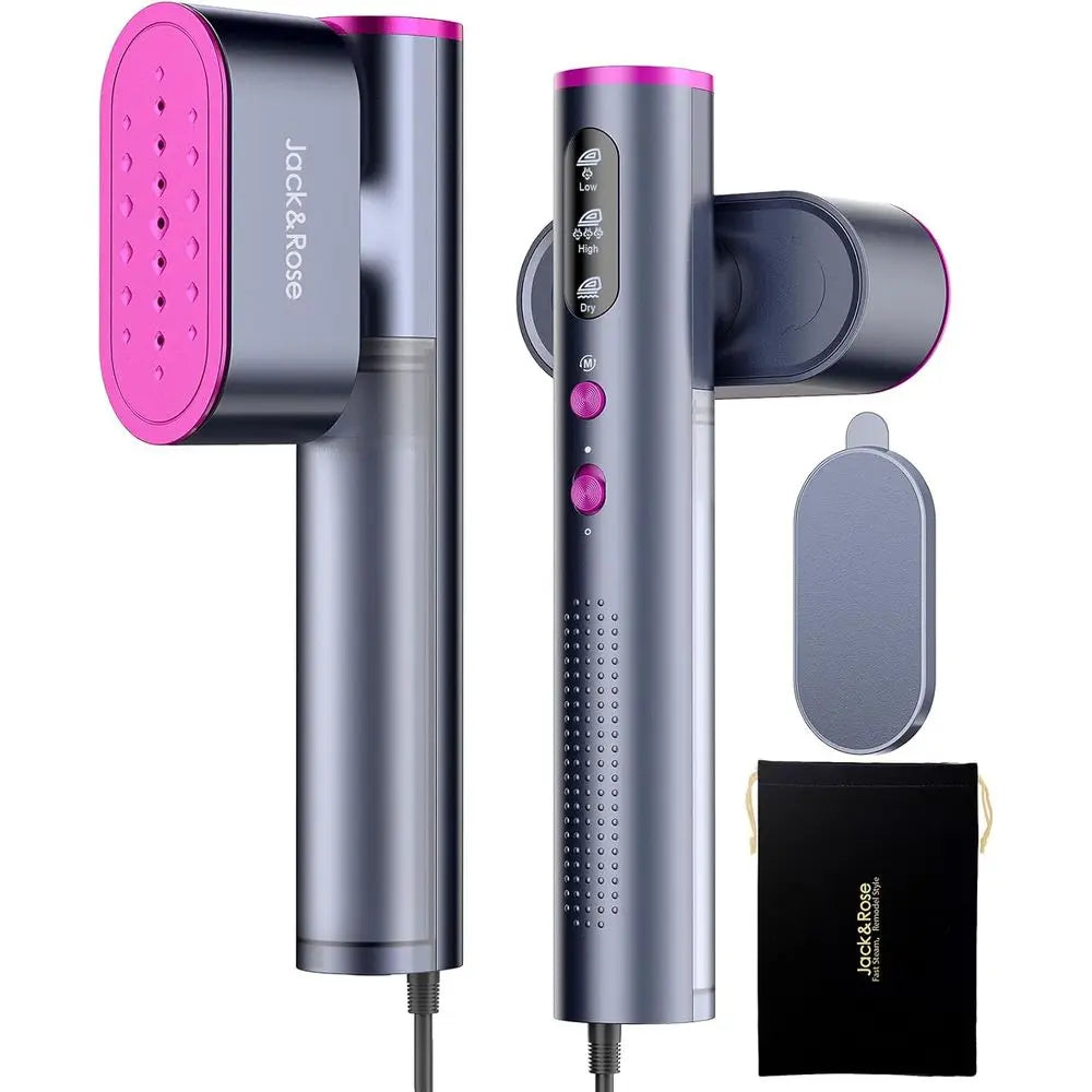 Portable Dual-Function Travel Iron and Steamer, 100-220V, Fast Heat, Compact Size, Suitable for Global Use