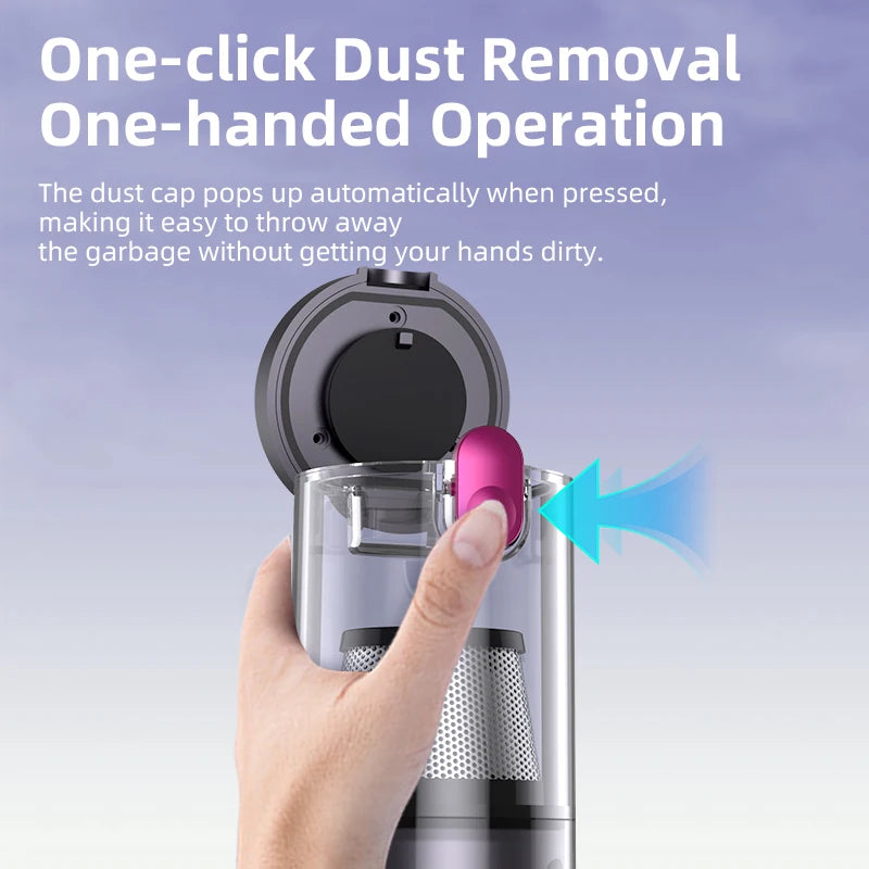 15000Pa Car Vacuum Cleaner Handheld Wireless Portabale Cordless Handheld Vacuum High-Power Vacuum Cleaner for Home Office Car