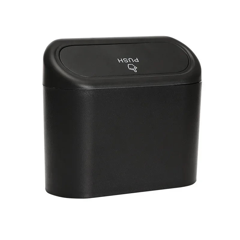 Car Mounted Garbage Bin, Side Mounted Storage Bin with Lid, Mini Storage Bag, Multi-Purpose Car Seat Backrest Storage Box