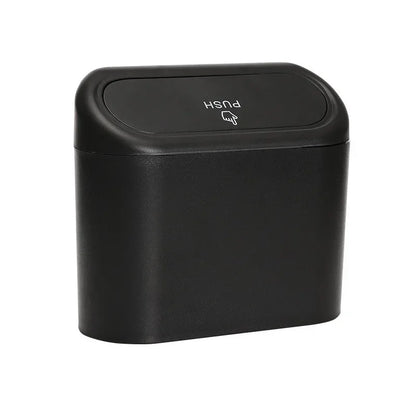 Car Mounted Garbage Bin, Side Mounted Storage Bin with Lid, Mini Storage Bag, Multi-Purpose Car Seat Backrest Storage Box