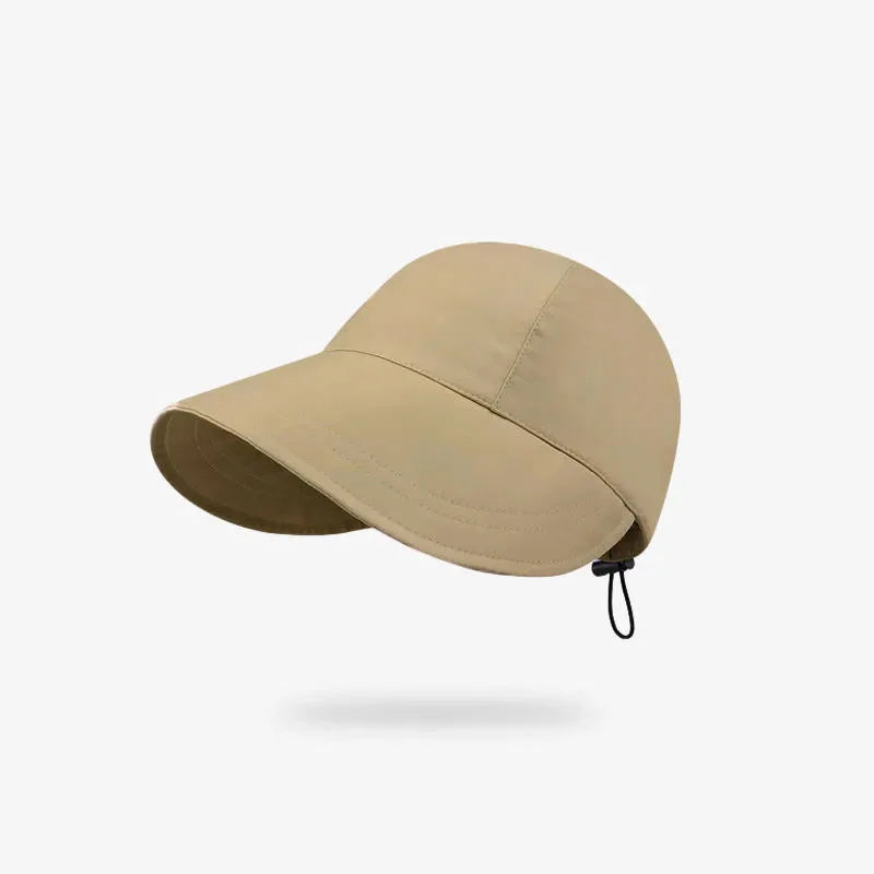 Foldable Sun Hat Summer Outdoor Beach Fisherman Hat Sun Protection Adjustable Cotton Wide Brim Women'S Fisherman Hat