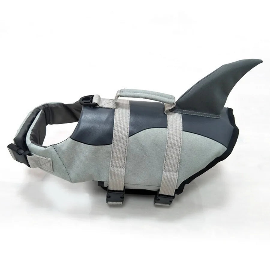 Dog Life Jacket Dogs Ripstop Nylon Buoyant Safety Handle Swimming Surfing Summer Water Activities