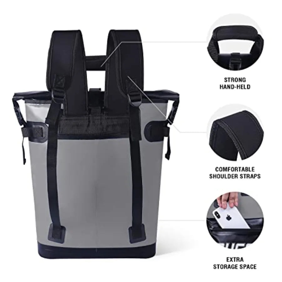 Cooler Backpack18L30L Leakproof Camping Backpack Cooler Insulated Cooler for Picnic Beach Hiking Park Fishing