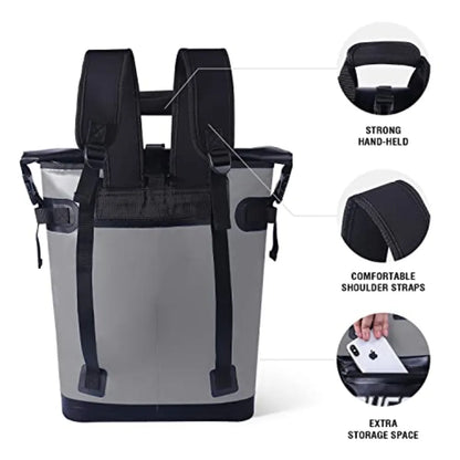 Cooler Backpack18L30L Leakproof Camping Backpack Cooler Insulated Cooler for Picnic Beach Hiking Park Fishing