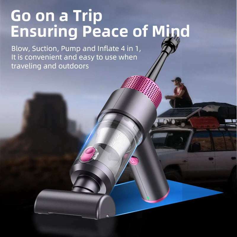 15000Pa Car Vacuum Cleaner Handheld Wireless Portabale Cordless Handheld Vacuum High-Power Vacuum Cleaner for Home Office Car
