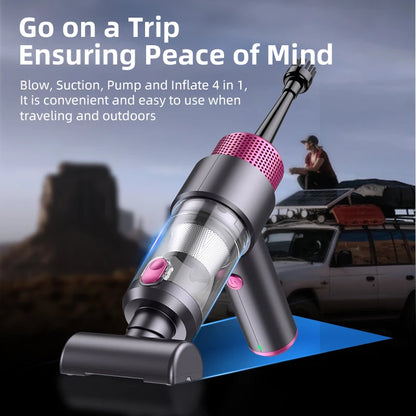 15000Pa Car Vacuum Cleaner Handheld Wireless Portabale Cordless Handheld Vacuum High-Power Vacuum Cleaner for Home Office Car
