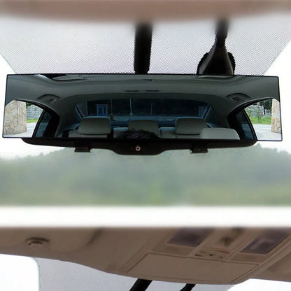 Wide-Angle, Anti-Glare Rearview Mirror for Cars; High-Definition Curved Rearview Mirror to Prevent Blind Spots.