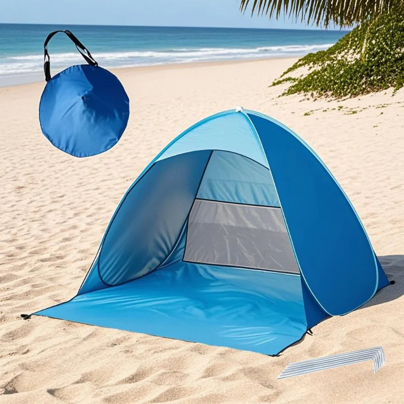 Beach Automatic Tent, Lightweight, Durable and Foldable, Ideal for Lazy People, Suitable for Outdoor Beaches, Christmas, Halloween, Thanksgiving Gifts