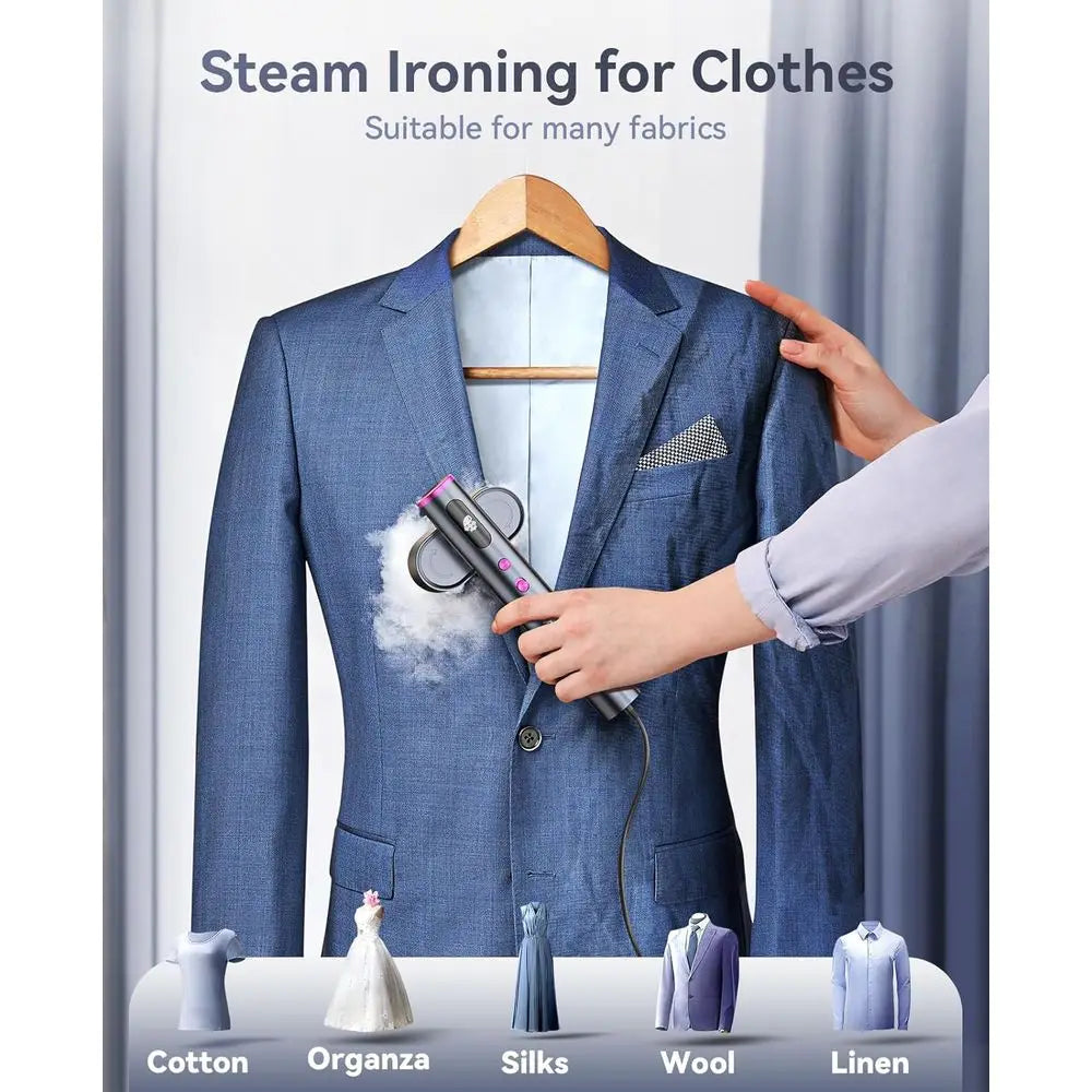 Portable Dual-Function Travel Iron and Steamer, 100-220V, Fast Heat, Compact Size, Suitable for Global Use
