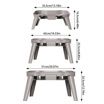 Raised Stand Elevated Dog Feeder Non-Slip and No Spill Design Bowl Pet Supplies Suitable for Improve Posture and Comfort Xuan-Us