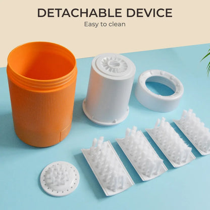 Pet Foot Washing Cup Portable Dog Paw Cleaner with Soft Silicone Brush Muddy Paw Washer for Small Medium Dogs Easy Clean Tool