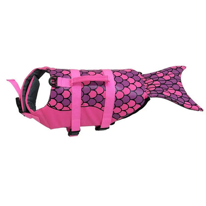 Dog Life Jacket Dogs Ripstop Nylon Buoyant Safety Handle Swimming Surfing Summer Water Activities