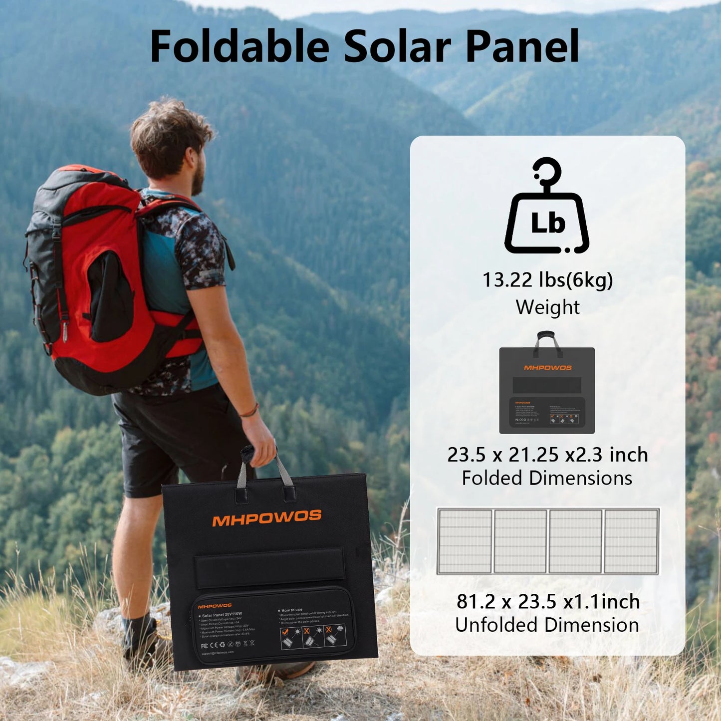Portable Solar Charger 40V 220W Foldable Solar Panel Kit for Jackery Bluetti Ecoflow Power Stations RV Camping Patio
