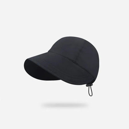 Foldable Sun Hat Summer Outdoor Beach Fisherman Hat Sun Protection Adjustable Cotton Wide Brim Women'S Fisherman Hat
