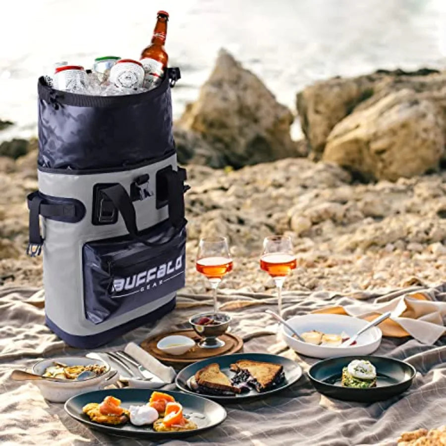Cooler Backpack18L30L Leakproof Camping Backpack Cooler Insulated Cooler for Picnic Beach Hiking Park Fishing