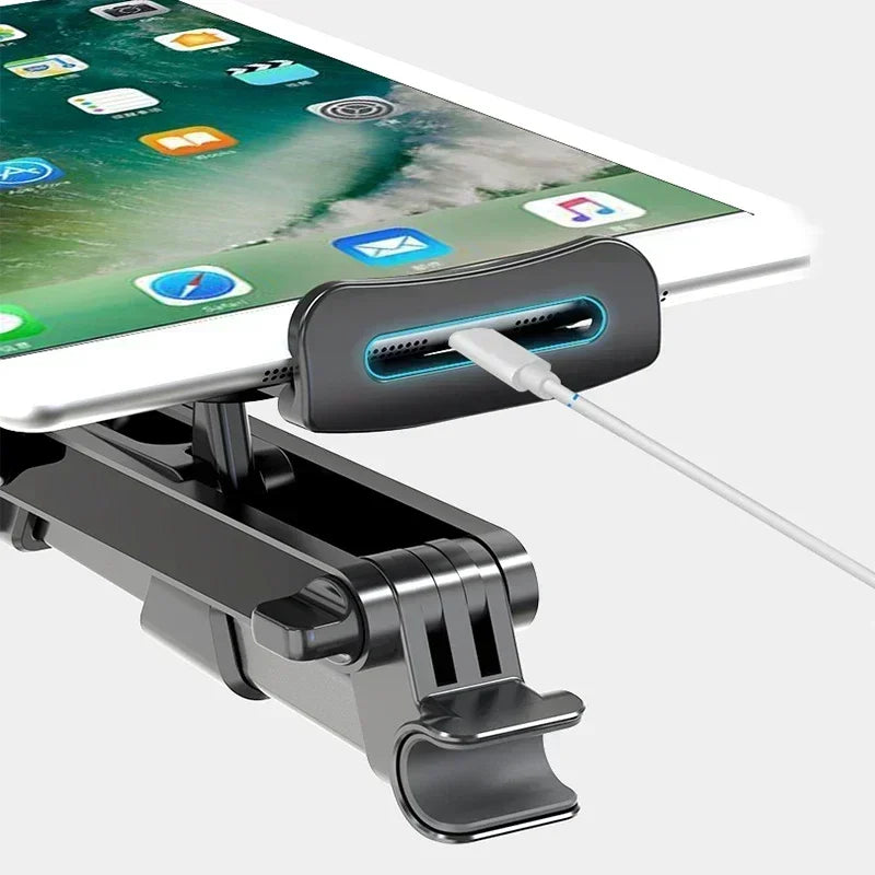Telescopic Car Rear Pillow Phone Holder Tablet Rotating Holder Car Back Seat Stand Headrest Bracket Universal Holder Accessories
